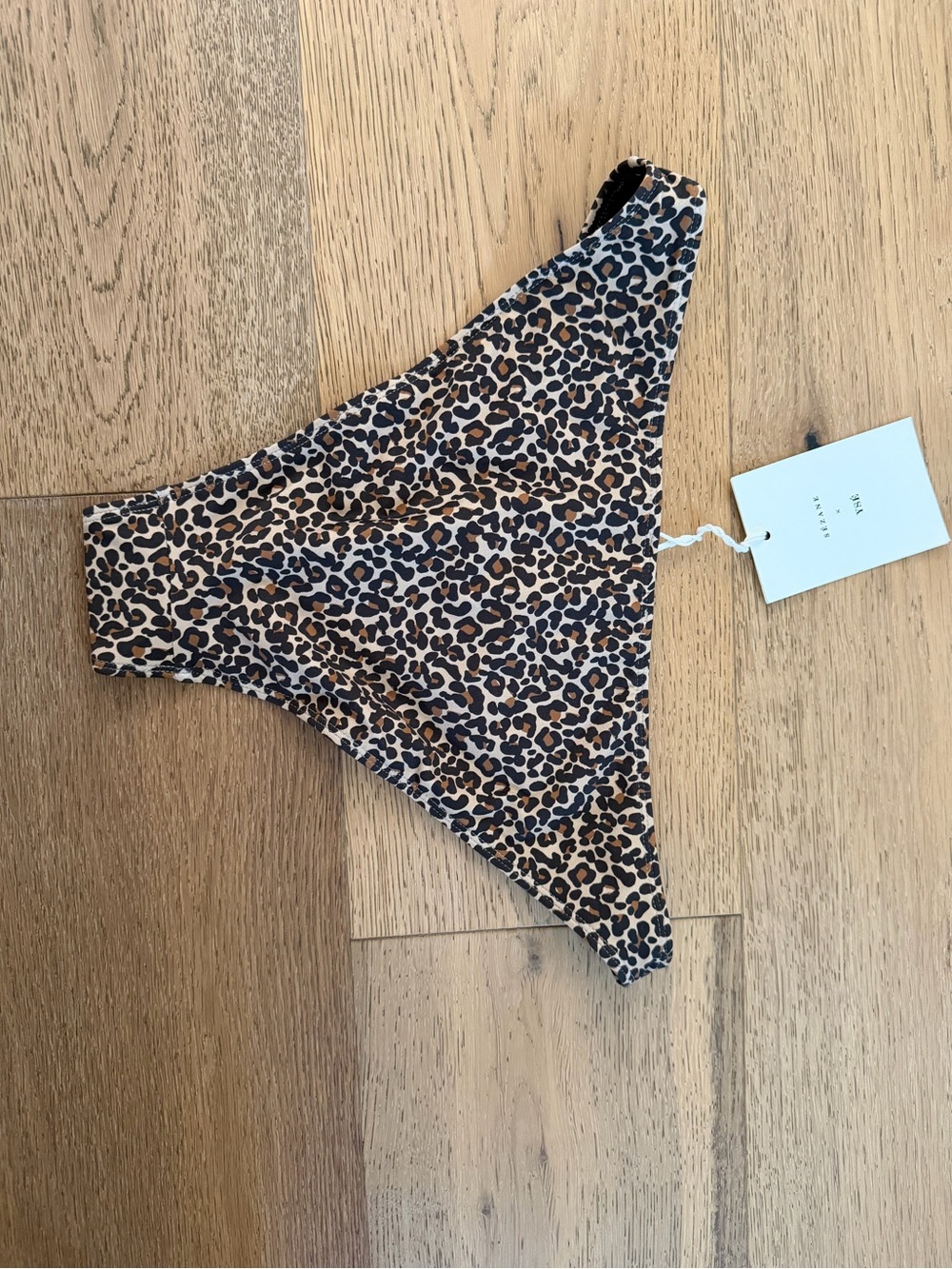Sezane Estaque Leopard Print Bikini Bottoms - Sezane x Yse - Brown Animal Print - Picture 3 of 5